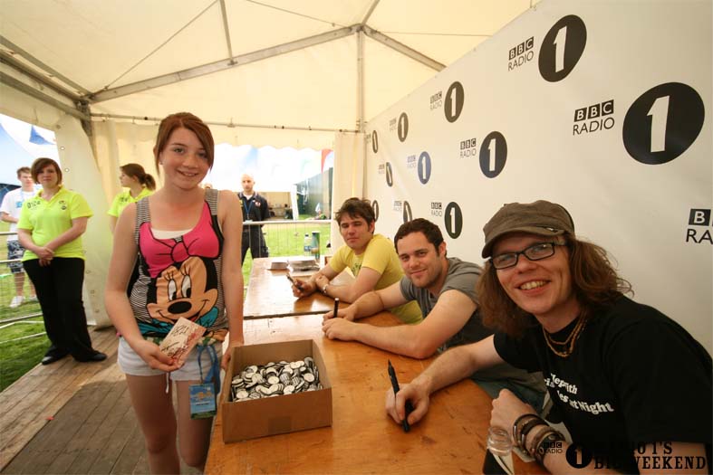 Signing sessions with The Hoosiers