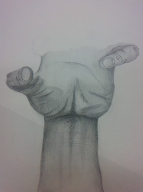 A lonely hand