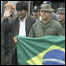Morales com bandeira do Brasil