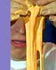 Picture: man handles stringy custard: link.