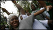 Sierra Leoneans dancing and celebrating