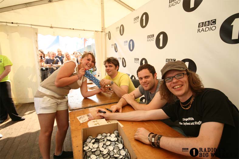 Signing sessions with The Hoosiers