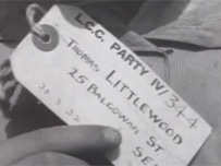 Evacuee's label