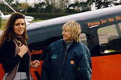 Reporter Claudia Hammond with Polly Vacher