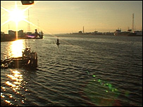 Teesport at Sunset