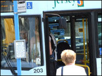 Getting on a bus