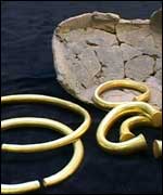 Gold bracelets