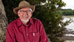 Rolf Harris during filming of episode four of Rolf on Welsh Art around the Picton Estuary in Pembrokeshire