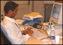 Yaser working hard