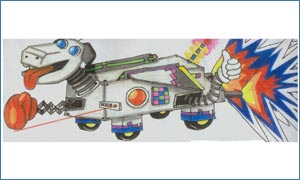 The winning design -  XX2000 Robot Dog