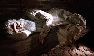 Islamic scholar Alhazen (played by Dimitri Andreas) studied light and the eye