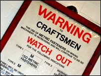 Coal mine sign