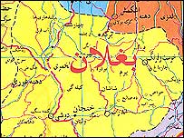 نقشه بغلان