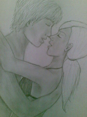 Kiss at the beach