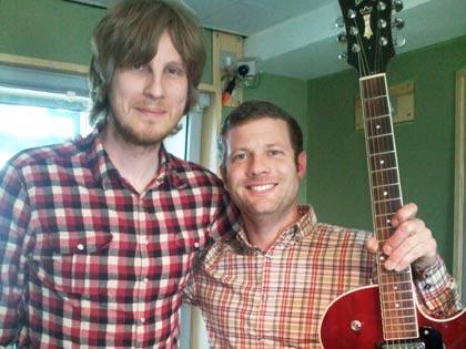 Dermot with session guest Scott Matthews. Yes, he's that tall!