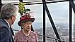 Rainha Elizabeth 2ª em arranha-céu de Londres