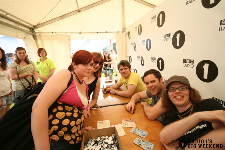 Signing sessions with The Hoosiers