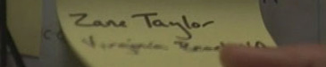 Sylar sees Zane Taylor's name and decides to go after him