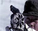 Photograph showing of German soldier with a gun