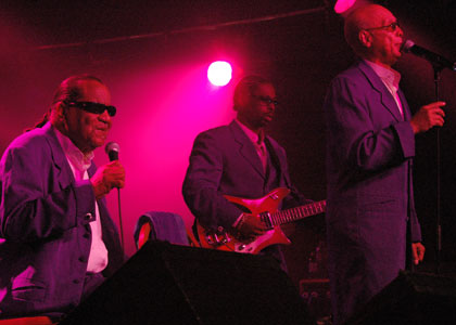Performers on Saturday at the Cambridge Folk Festival 2005