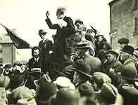 Image of John Dillon addressing Longford by-election meeting in 1917