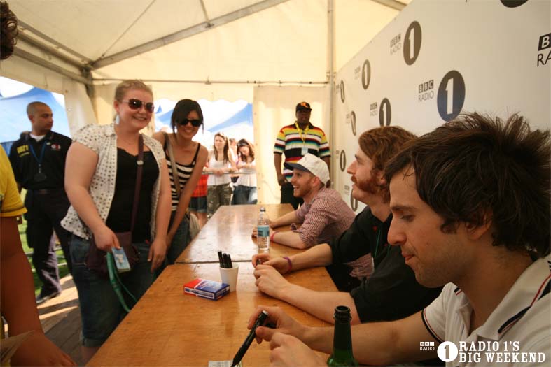 Signing sessions with The Hoosiers