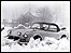 Sports car in the snow