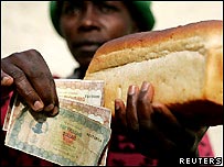Ekmek ve Zimbabve doları