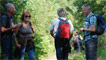 Stopping for a quick chat with some walkers