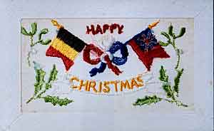 Christmas card from Jack Peake to his sister Mabel,  8th December 1915 (Courtesy of Harold Gordon)