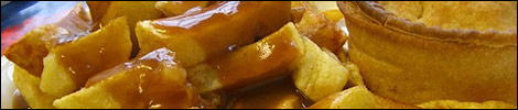 Chips in gravy