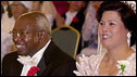 Archishop Emmanuel Milingo with wife Mrs Maria Sung Milingo