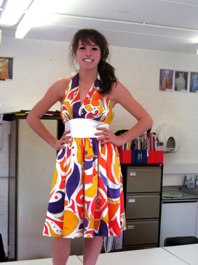 Silk summer dress
