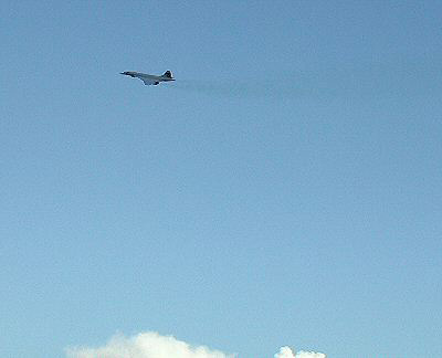 Homeward bound - Concorde leaves for Heathrow
