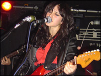 Band frontwoman