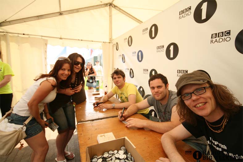 Signing sessions with The Hoosiers