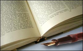 Book and pen