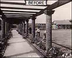 The Bowling Green at Sutton On Sea before being devastated by the floods.