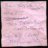 Shopping list