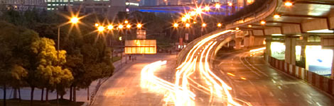 Shanghai at night