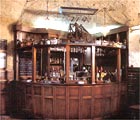 the cursed galleon on top of the bar in the Rock Lounge