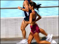 jogging