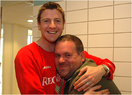 Moyles at the Stadium of Light