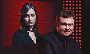 Nina Hossain is the pronouncer and Eamonn Holmes is the presenter for Hard Spell