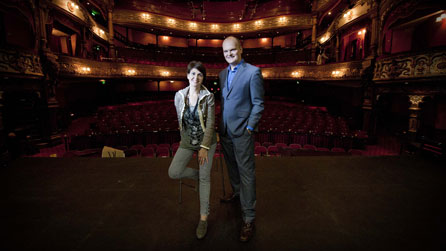Festival Nights presenters Marie Louise Muir and Ralph McLean 