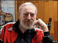 O líder cubano Fidel Castro, que anunciou que está deixando o poder