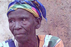 Image: One of the elderly women expelled from her village for witchery