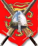 Image of Norman weapons and flag
