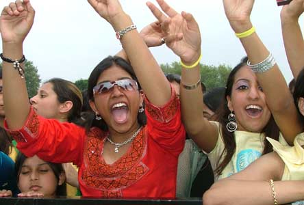 Crowd cheering