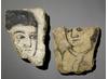 Fragments of wall paintings from the bath house of a harem at Samarra in Iraq. Copyright Trustees of the British Museum